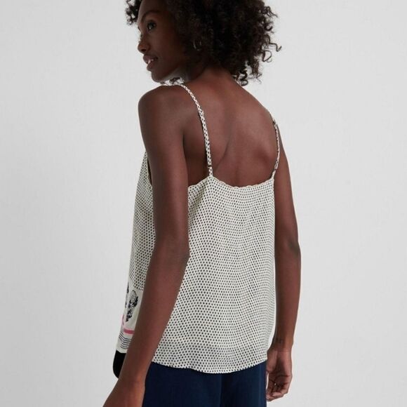 Lucky Brand Layla Border Print Sleeveless Cami XS - Picture 4 of 9